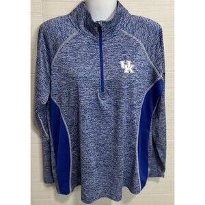 NCAA University Of Kentucky Russell Athletic Performance LS Quarter Zip 2XL